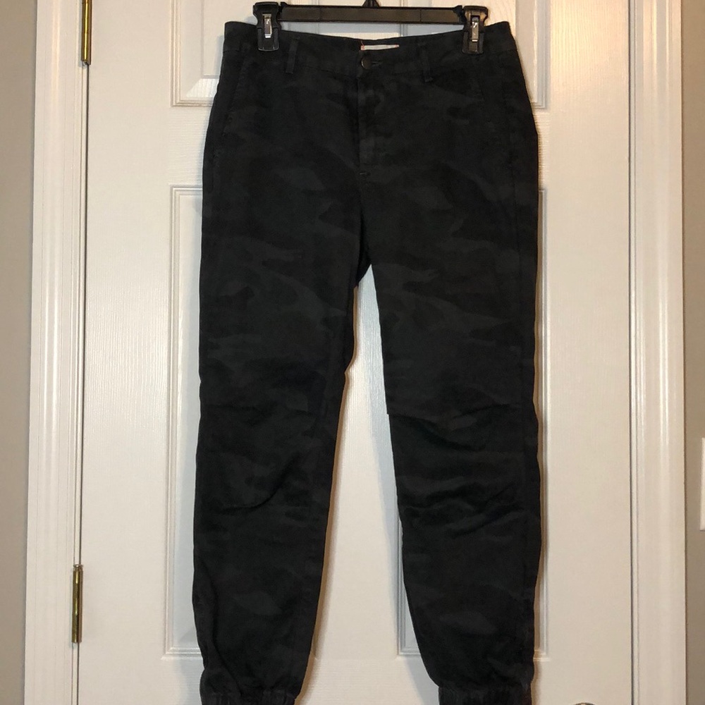 Sundry Camo Print Zipper Joggers